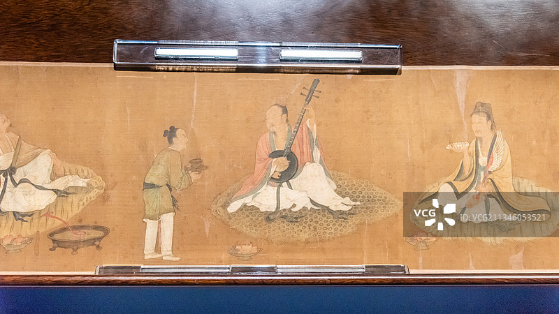 元赵孟頫竹林七贤图图片素材