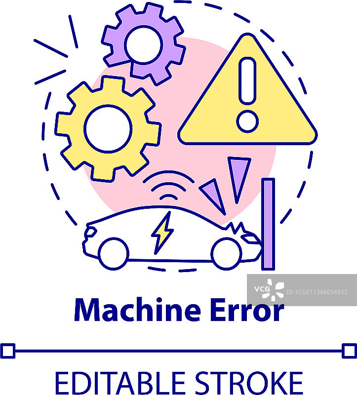 机器故障概念图标图片素材