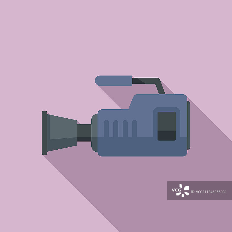 摄像机图标扁平电影相机图片素材