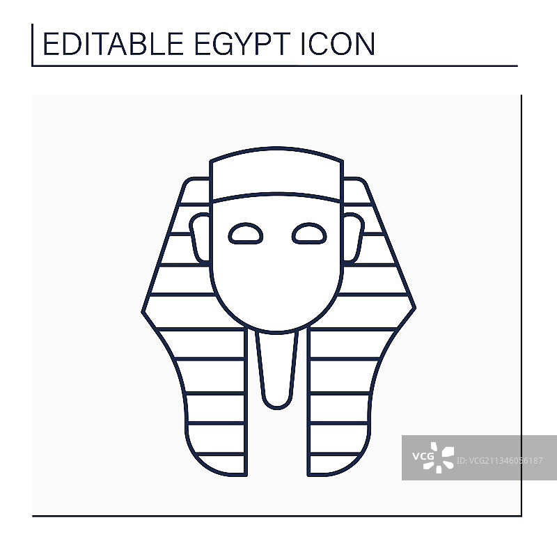 法老线条图标图片素材