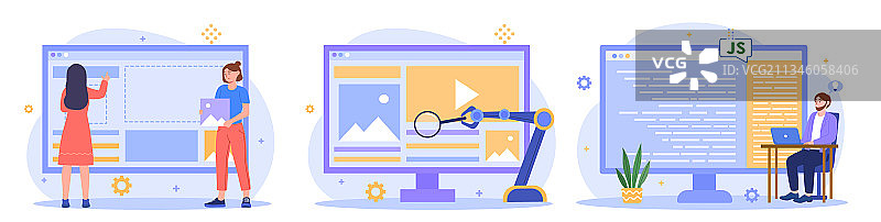 网页编程抽象概念图片素材