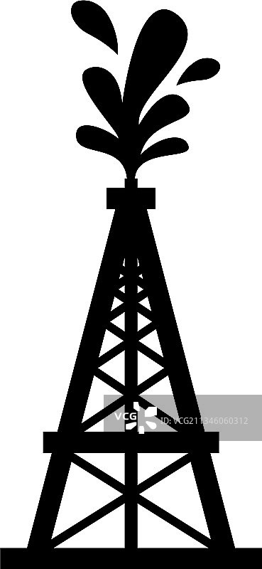 石油钻井平台天然气平台行业图标图片素材