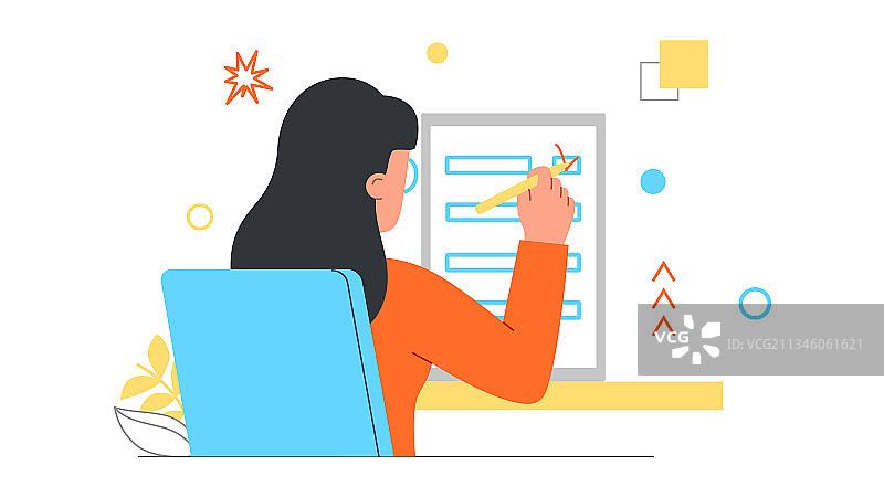 带有任务概念的清单图片素材