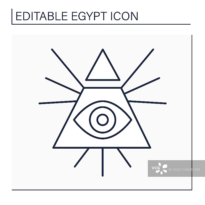 光照会线条图标图片素材