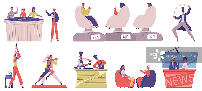 电视节目娱乐烹饪节目图片素材