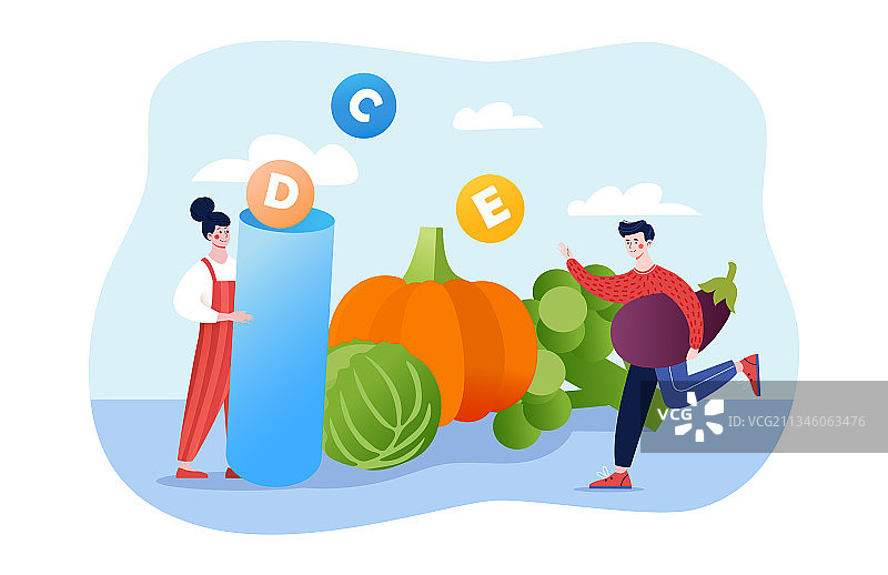 通过维生素保持健康概念图片素材