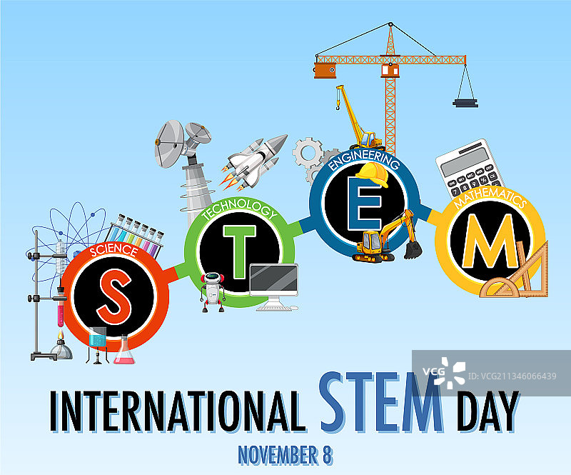 11月8日国际STEM日banner图片素材