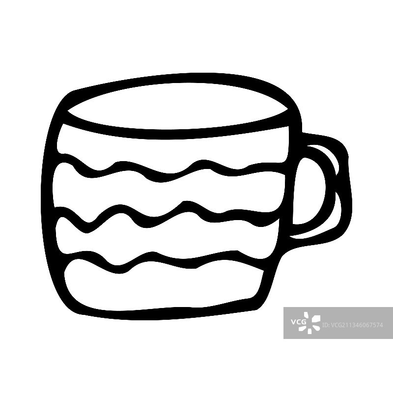 带装饰的茶杯图标马克杯图片素材