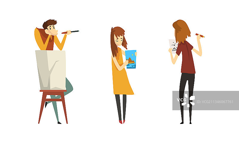 创意职业艺术家合集图片素材