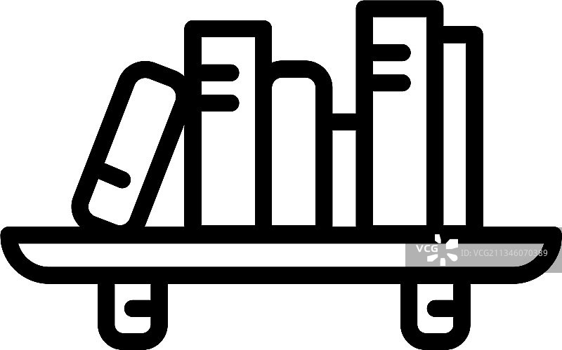 房间书架图标轮廓样式图片素材