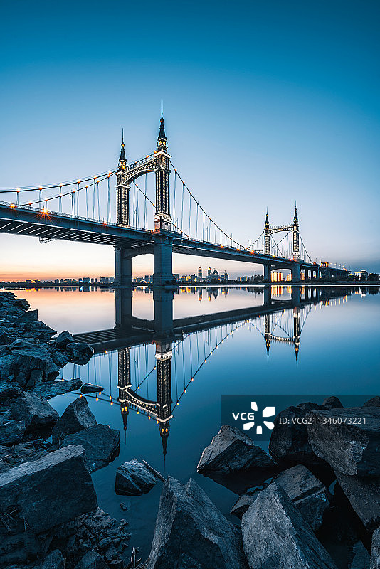 哈尔滨阳明滩大桥风光图片素材