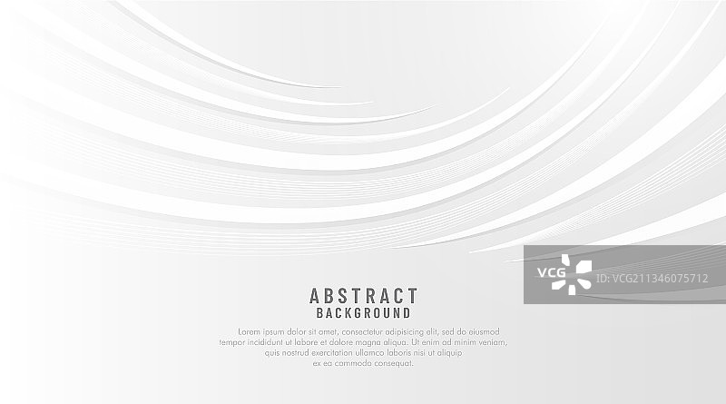 灰色和白色渐变曲线抽象背景图片素材