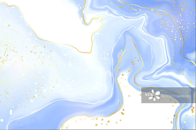 绿松石色和蓝绿色液体水彩图片素材