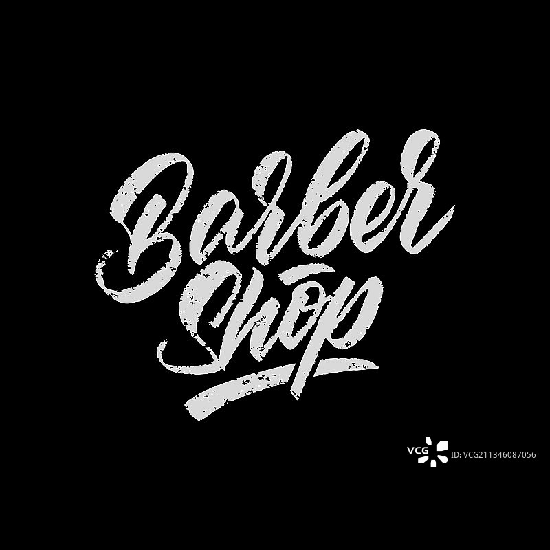 复古风格理发店logo图片素材