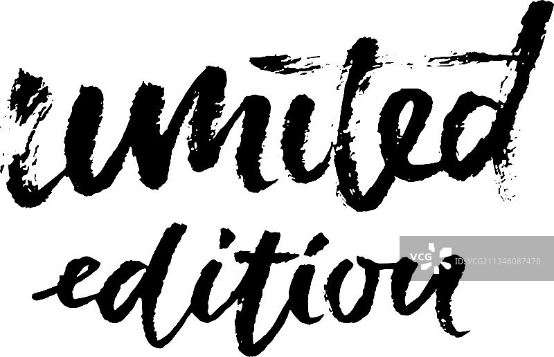 限量版墨水手写字母图片素材