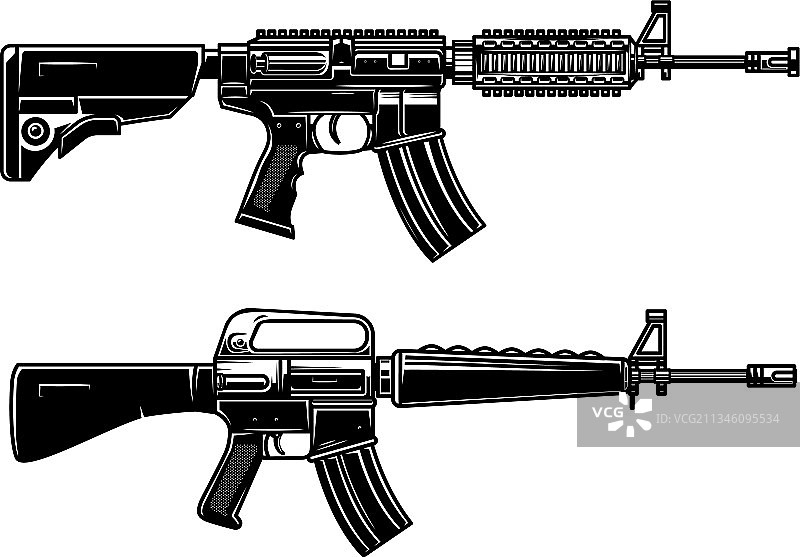 美国制式突击步枪设计图片素材
