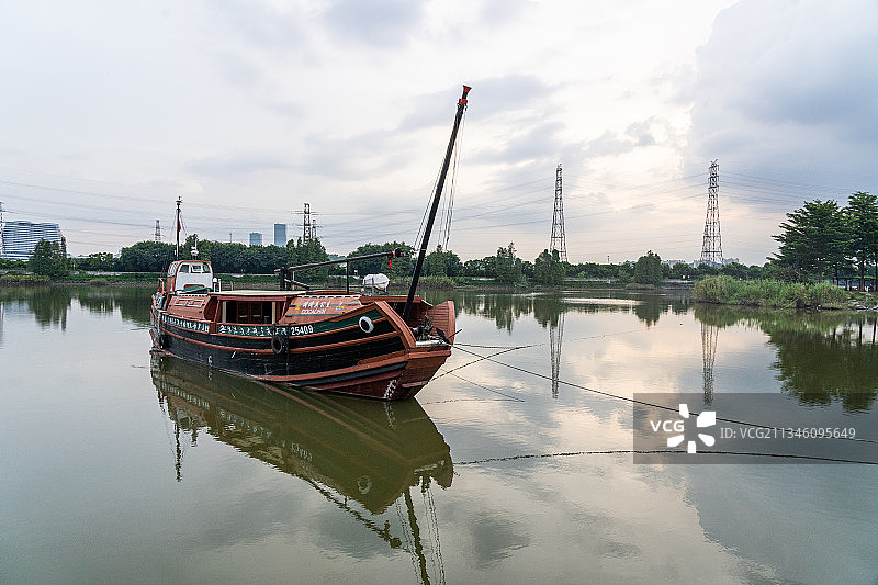 广东广州海珠区石基村黄埔古港图片素材