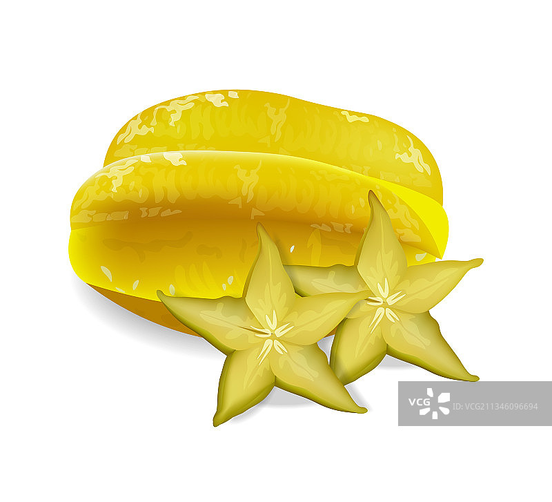 杨桃写实异国风情素材图片素材