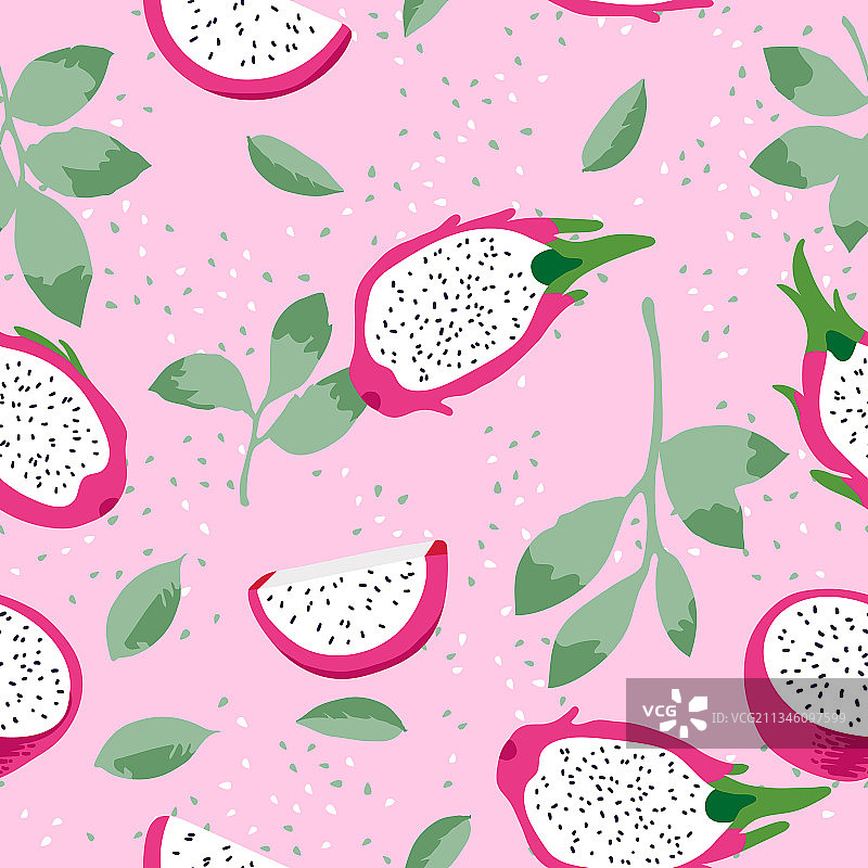 火龙果花夏季图案图片素材