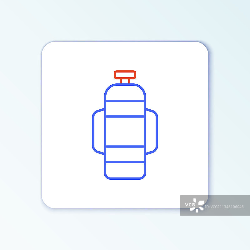 白色背景上的呼吸器图标图片素材