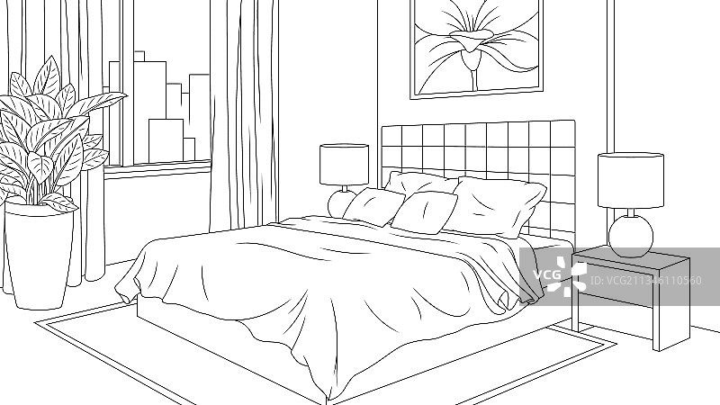 室内卧室房间图片素材