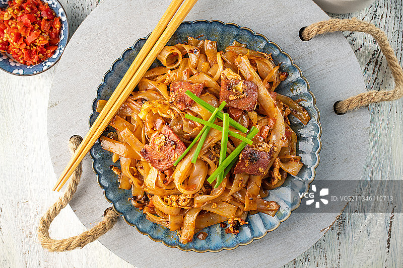 炒河粉，干炒牛河图片素材