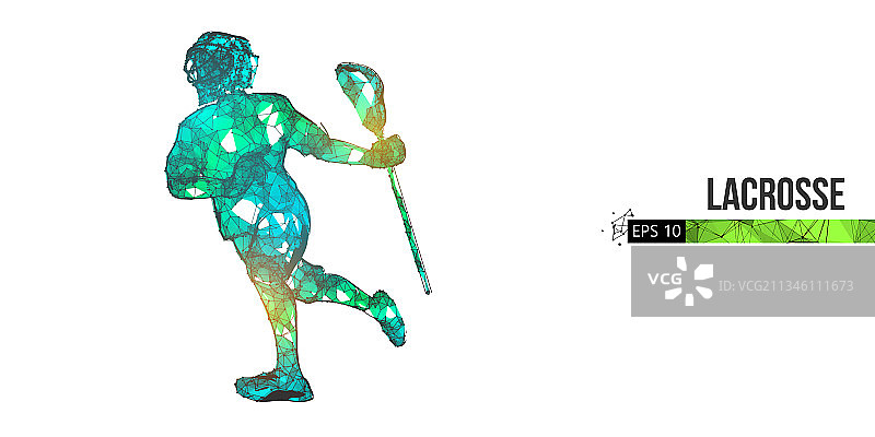 抽象丝网棍网球剪影图片素材