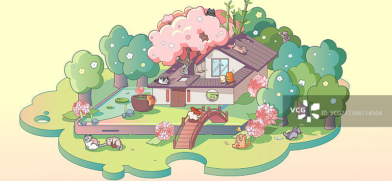 掌上猫咪时间图片素材