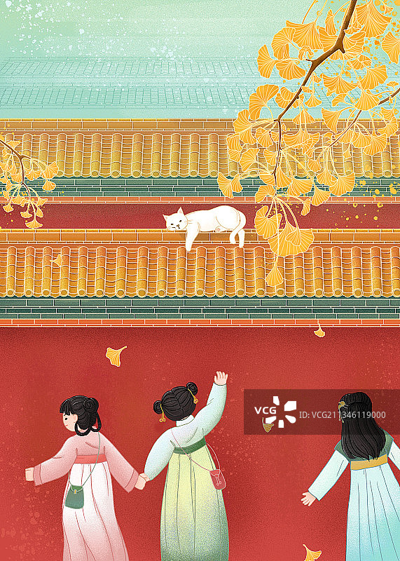 立秋|故宫猫图片素材