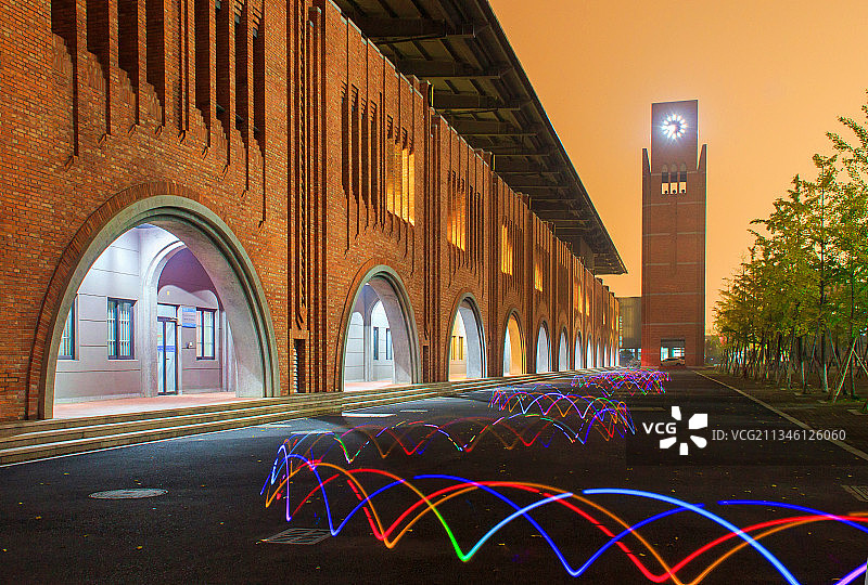 中国杭州浙江啊啊学紫金港校区校园风光建筑图片素材