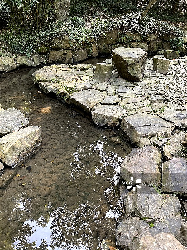 绍兴兰亭曲水流觞图片素材