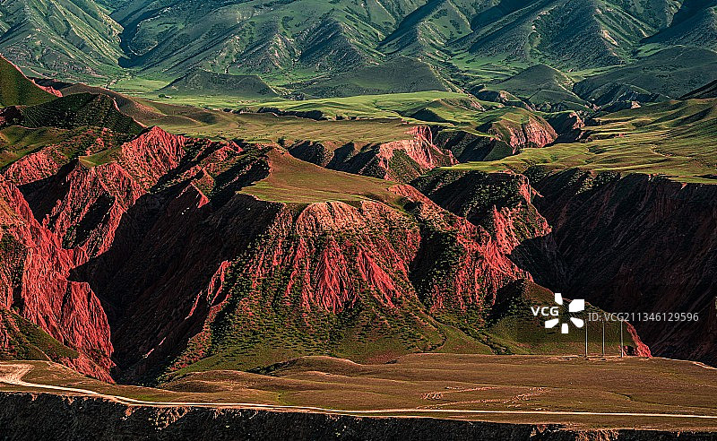 努尔加大峡谷（丹霞地貌，新疆昌吉）图片素材