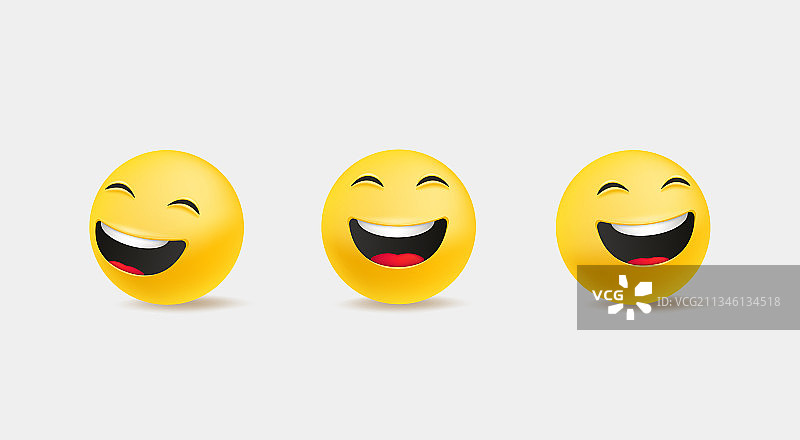 可爱3D风格表情符号合集图片素材