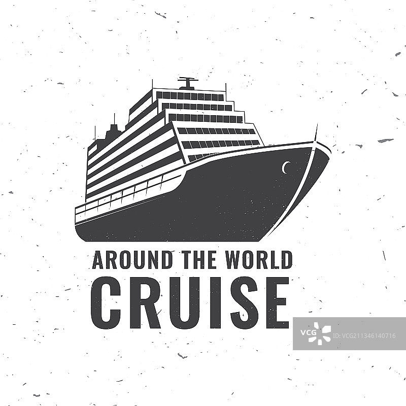 环球邮轮徽章Logo旅行图片素材
