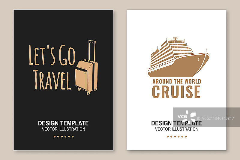 环球邮轮徽章Logo旅行图片素材