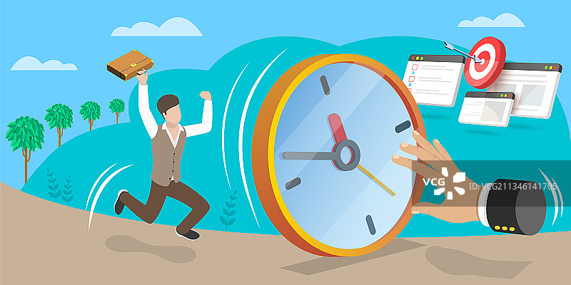 三维等距平面概念图片素材