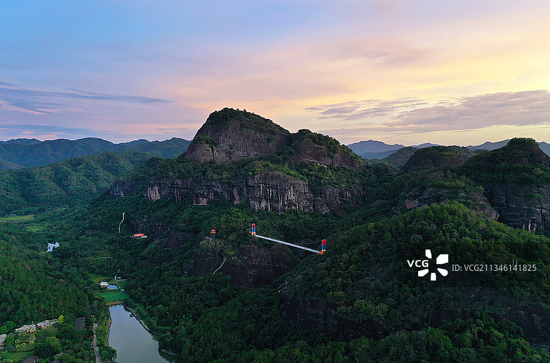 广东省河源市紫金县越王山旅游度假区航拍图片素材