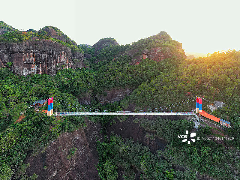 广东省河源市紫金县越王山旅游度假区航拍图片素材