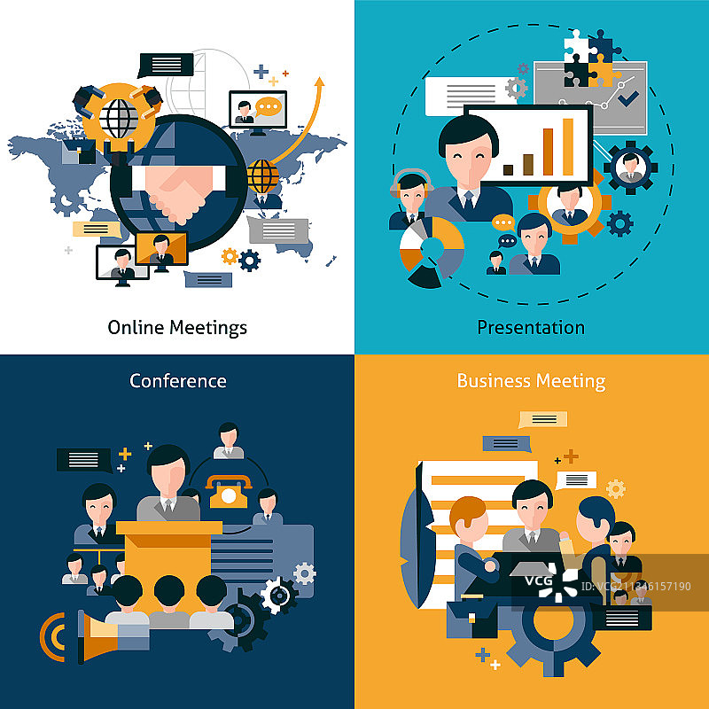 商务会议场景合集图片素材