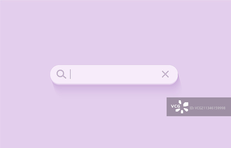 网站UI的3D搜索栏浏览器按钮图片素材