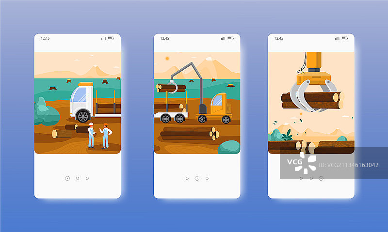 木材运输林业木材工业图片素材