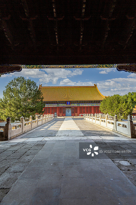 北京故宫两翼建筑武英殿图片素材