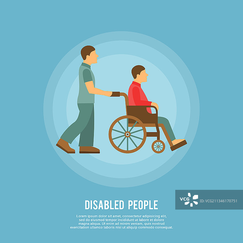 残疾人海报图片素材