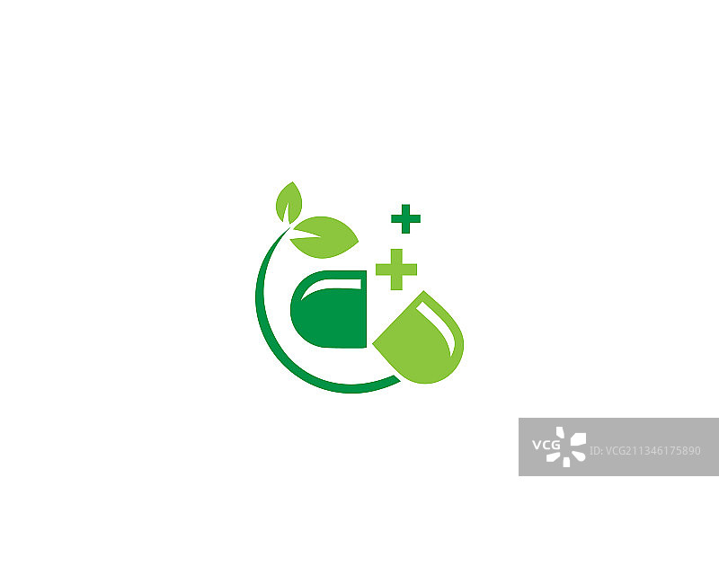 创意药房概念标志图片素材