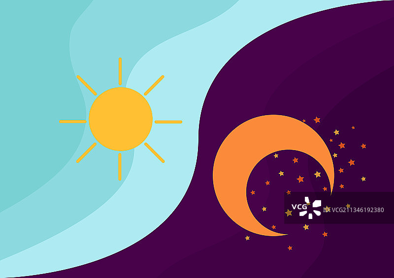 白天与黑夜图片素材