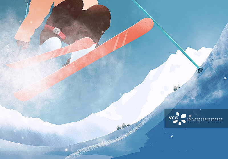 滑雪图片素材