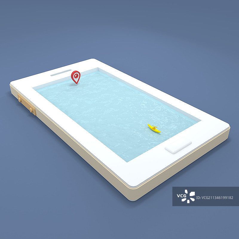 手机-划船图片素材