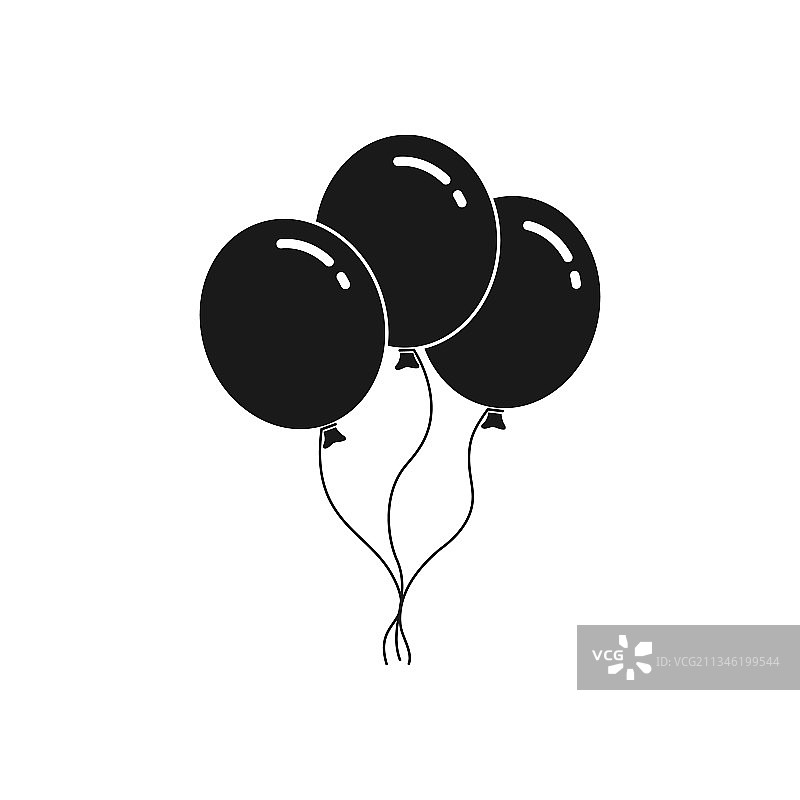 3个气球图片素材