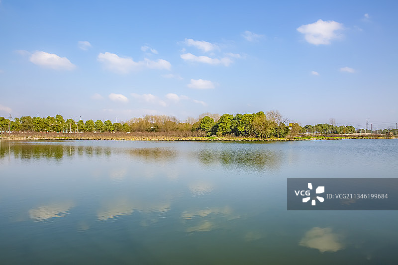 水天一色图片素材