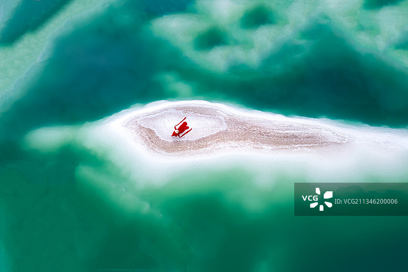 大柴旦翡翠湖图片素材